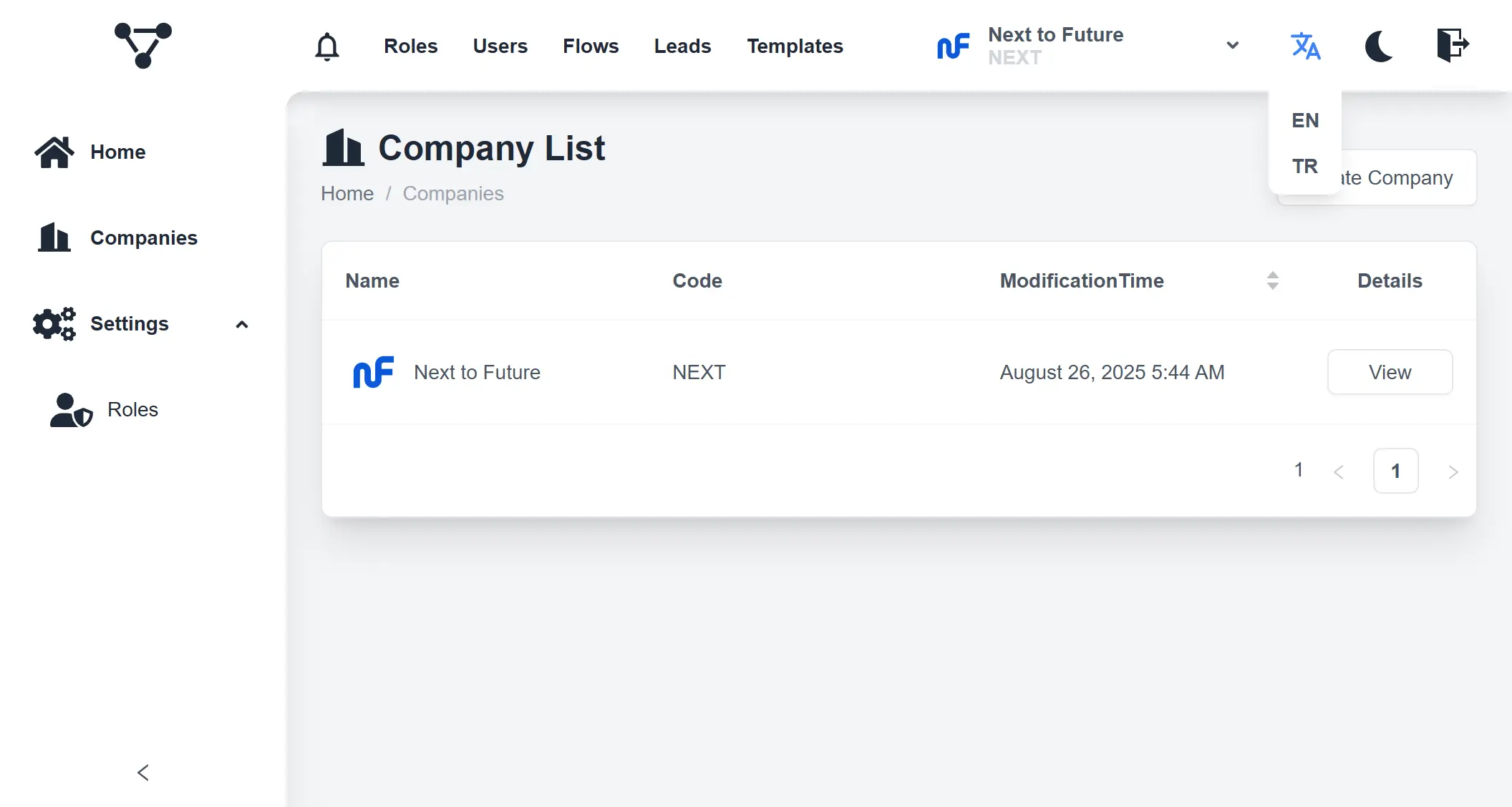 Next Platform Gösterge Paneli